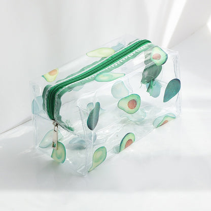 Big Waterproof Transparent Pencil Case PVC Stationery Gift Girls Students Pencil Bag Kawaii Makeup Cosmetic Bag Travel Bags