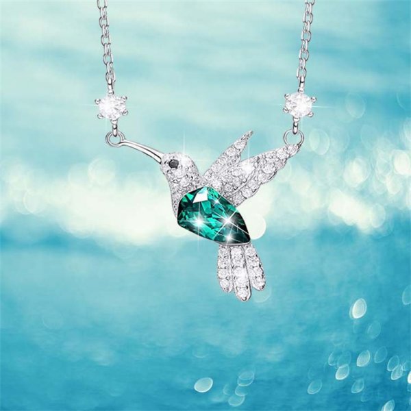 Exquisite Cherry Blossoms Flower Necklace For Women Crystal Zircon Rose Heart Butterfly Clavicle Chain Wedding Romantic Jewelry