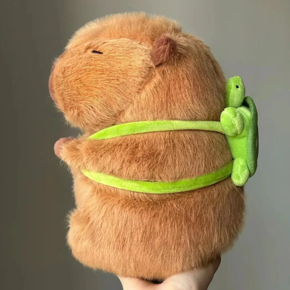 Cute Capybara Plush Toys With Backpack Sitting Lovely Cartoon Animals Stuffed Dolls Holiday Gift Home Decor Sofa Plush Pillows