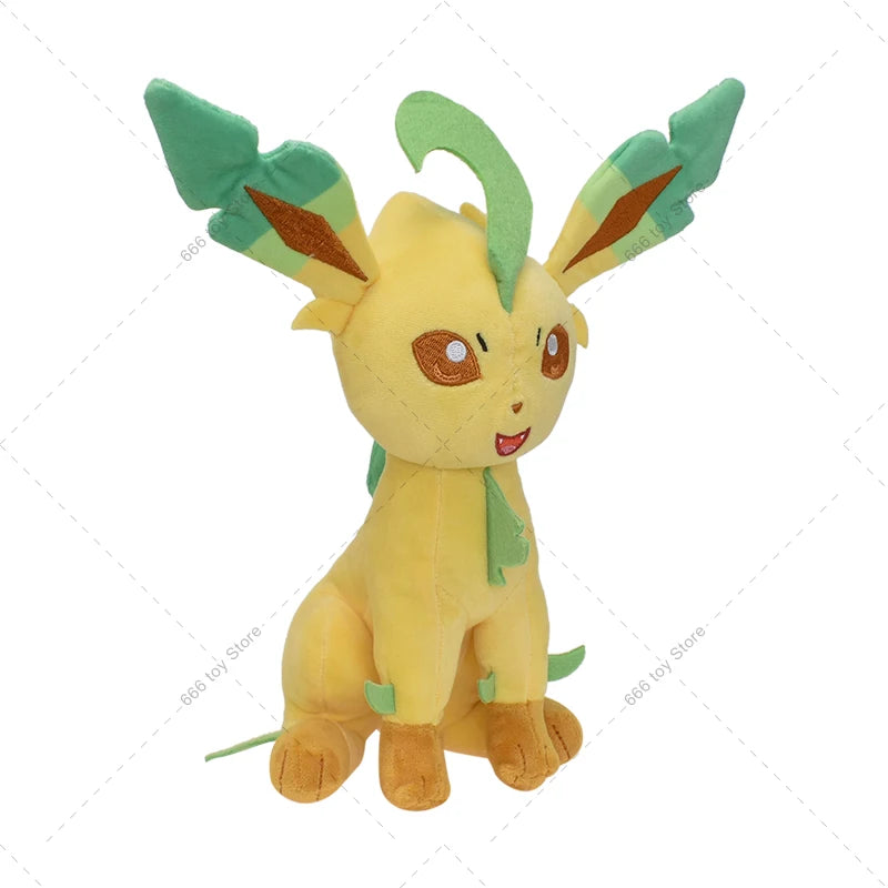 New TAKARA TOMY Pokemon Squat Shiny Umbreon Vaporeon Espeon Sylveon Animal Stuffed Plush Quality Cartoon Toy 23-30cm