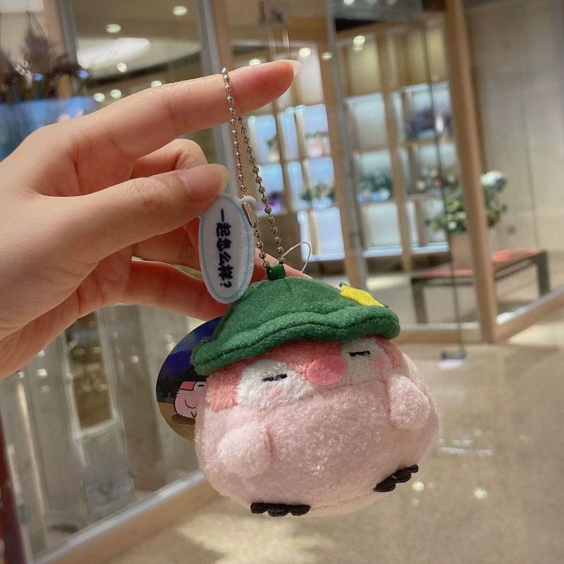 Kawaii Plush Keychain Bag Charm Cartoon Cute Mini Penguin Stuffed Animal Plushies Soft Doll Car Trinket Key Chain Women Girls Keyring Kids Birthday Gifts