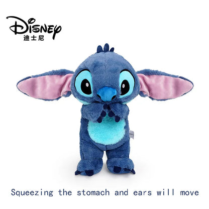 Genuine Disney Lilo & Stitch Plush Toy Doll Sitting Stitch Stuffed Soft Toy Car Pillow Comforting Toy Kids Xmas Birthday Gift