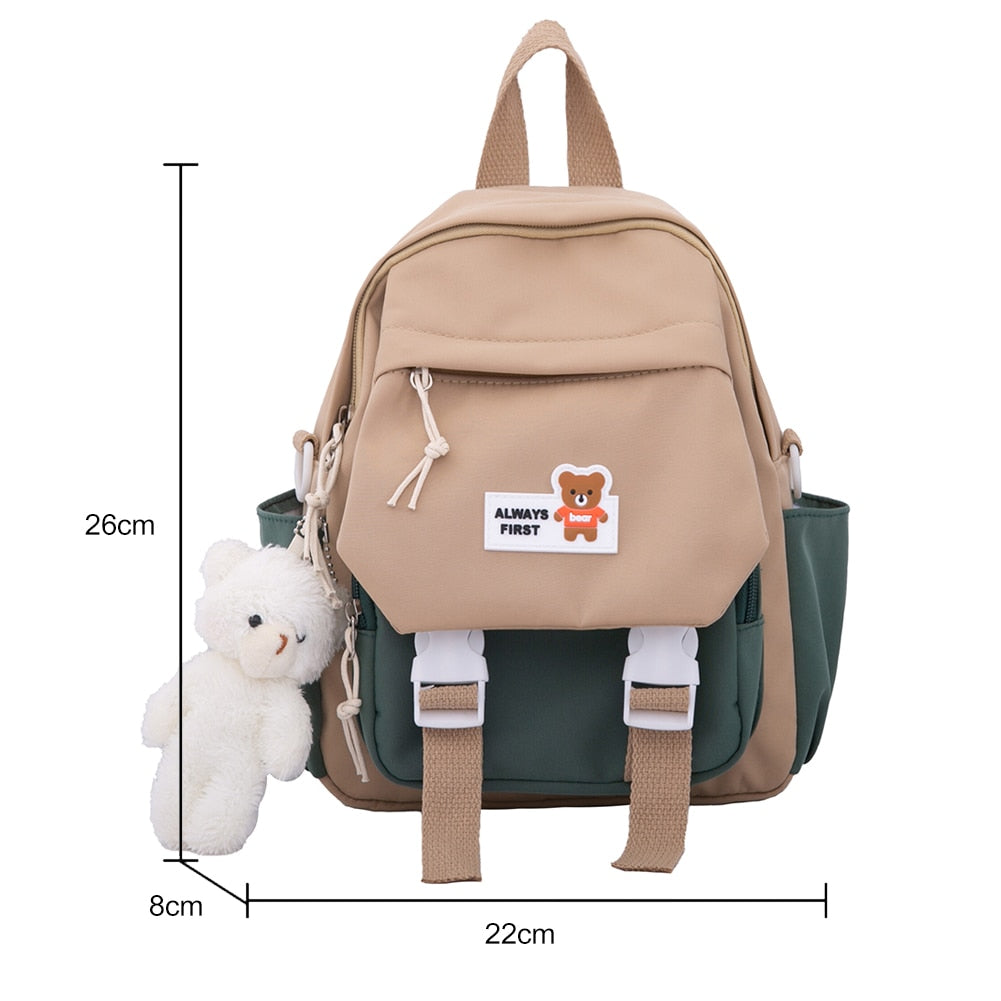 Japanese Girls Aesthetic Backpack Cute School Bags For Student Teens Girls Pockets Kawaii Women Laptop Backpack Harajuku Mochila