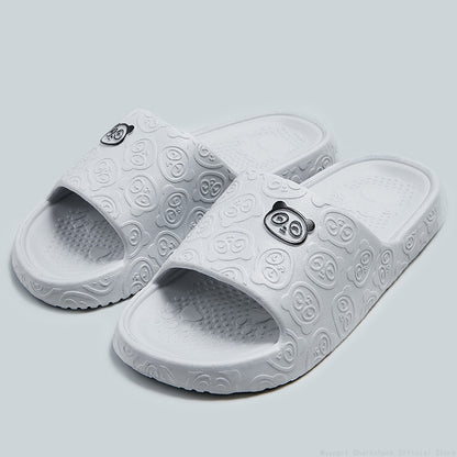 Cute Cat Print Women Slippers Home Indoor Slides Men Women Flat Slippers Cartoon Non-Slip Outdoor Beach Slides Shoes Shower