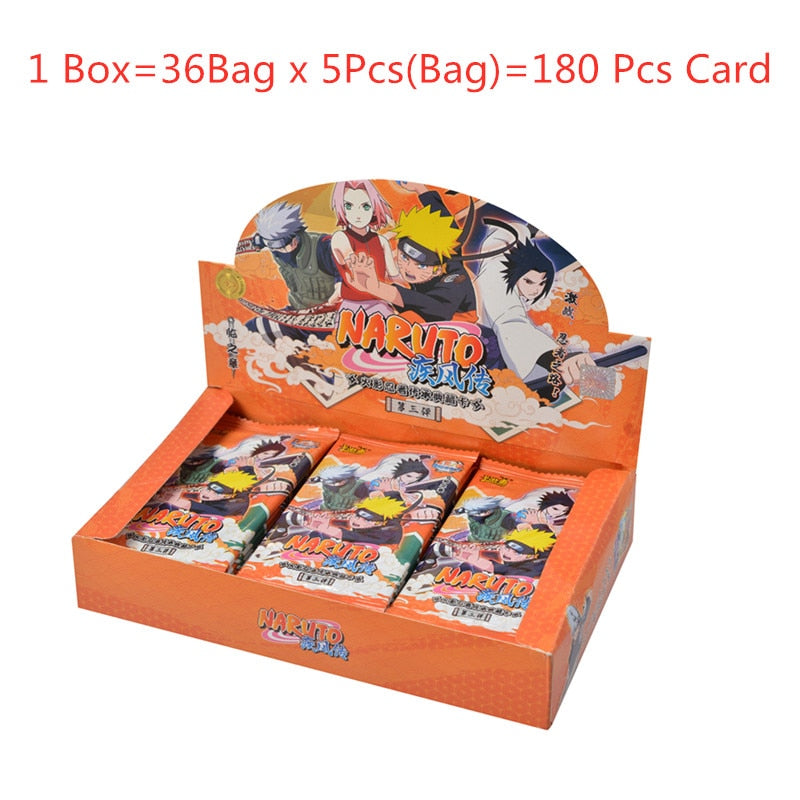 KAYOU Anime Original Naruto Cards Chapter Of The Array Box Added SE Ninja World Collection Cards Toy For Children Christmas Gift