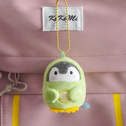 Kawaii Plush Keychain Bag Charm Cartoon Cute Mini Penguin Stuffed Animal Plushies Soft Doll Car Trinket Key Chain Women Girls Keyring Kids Birthday Gifts