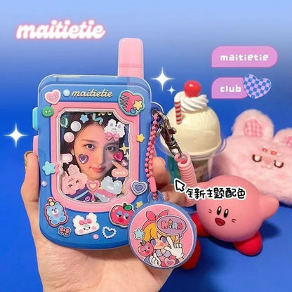 Kawaii Photocard Holder Mobile Phone Shape Photo Album Kpop Photo Protector Photocard Albums School Stationery 앨범