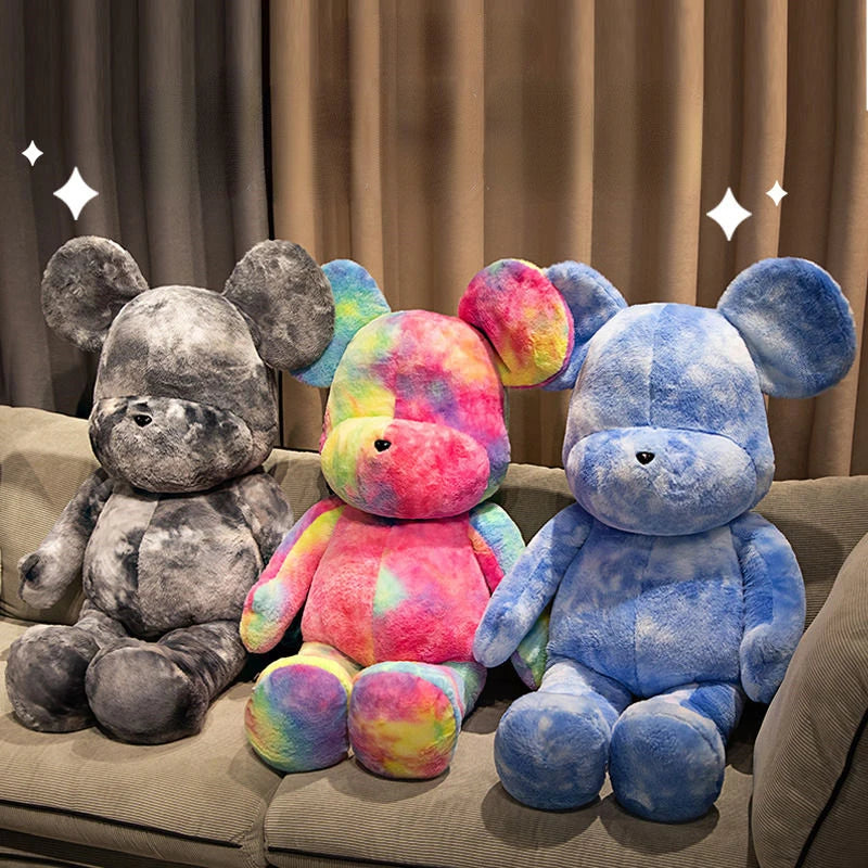 34/60/105CM Giant Bearbricked Plush Lovely Kawaii Violence Bear Doll Toy Cute Soft Stuffed Teddy Bear Plushies Pillow Child Gift