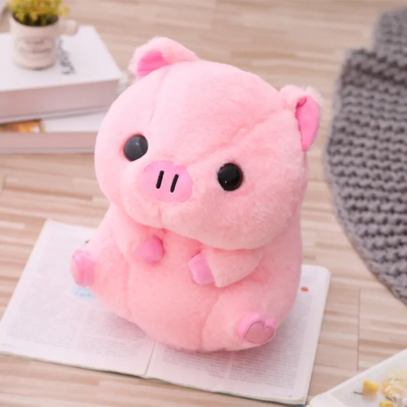 Kawaii Pig Stuffed Animal Piggy Plush Toy Super Cute Pink Plushies Pillow Round Pig High Quality Doll Gift For Children