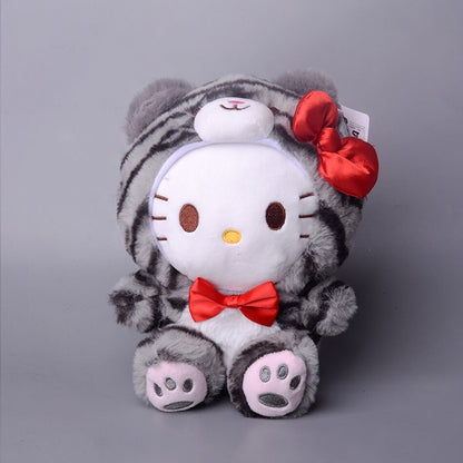 23cm Cartoon Stuffed Animals Kuromi My Melody Cinnamoroll Plush Toy Anime Kawaii Cute Soft Plushie Appease Girls Doll Toys Gifts