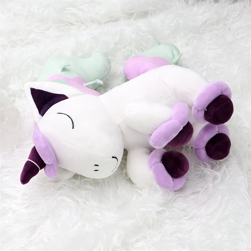 Pokemon Sleeping Cubone Chikorita Slowpoke Lucario Galarian Ponyta Soft Plush Toy Cute Sleep Eevee Charmander Peluche Doll