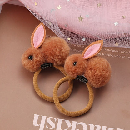 2Pcs New Cartoon Animals Hair bands Girls Nylon Elastic Rubber Band Hair Ring Headbands Cute Kids Headwear Hair accessories Gift