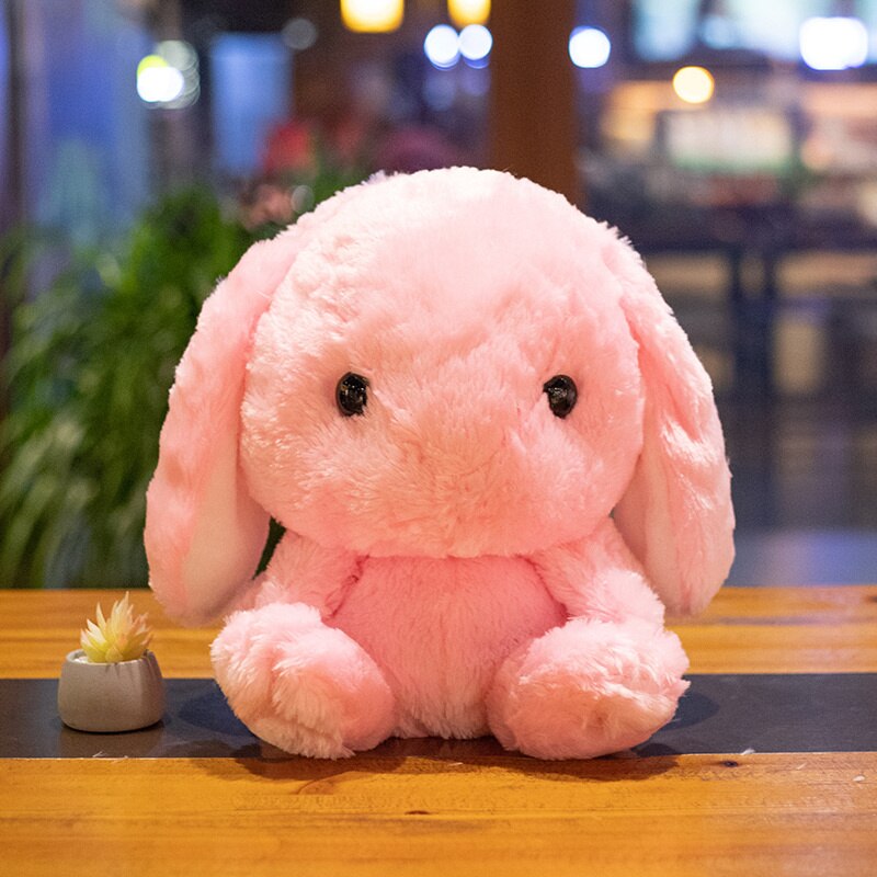 Kawaii Plush Rabbit Long Ear Bunny Bag Plushie Doll Plush Toys Children Backpack for Girls Kids