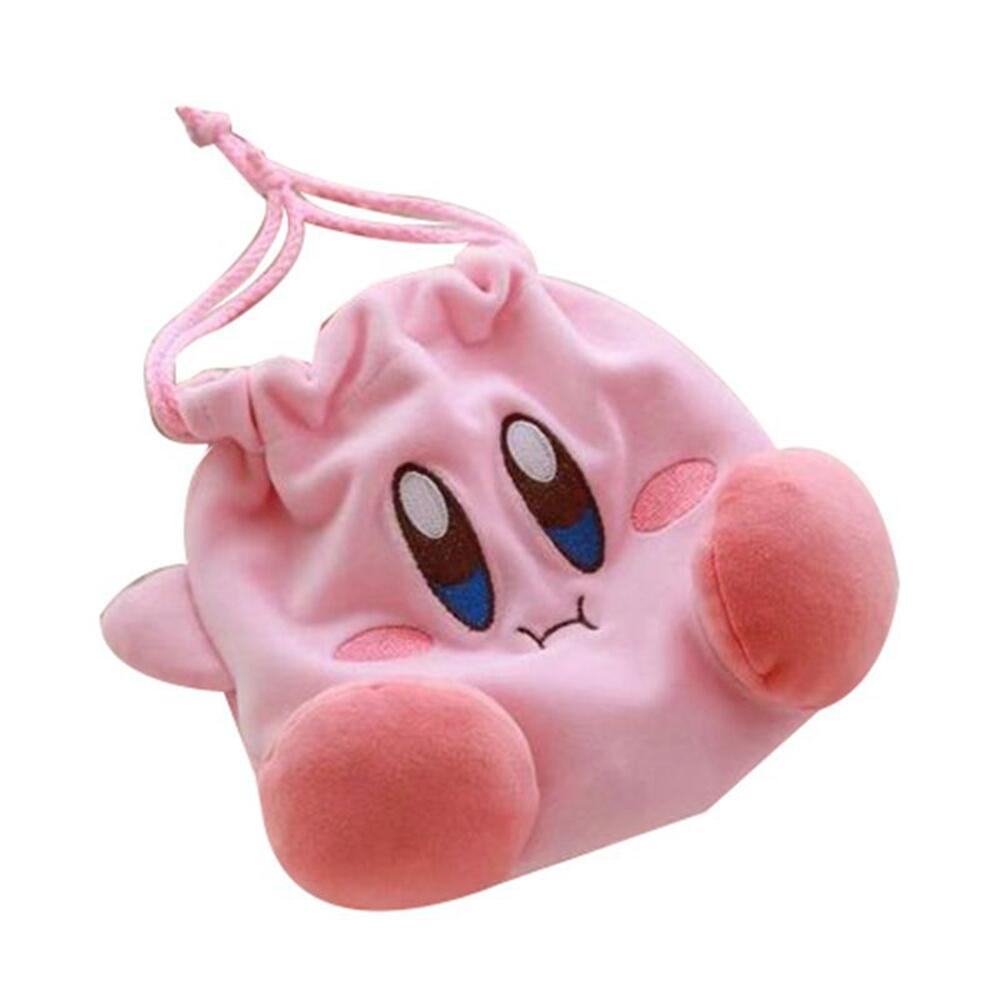 NEW Kawaii Star Kirby Plush Cosmetic Bag Video Game Cute Pink Plush Portable Storage Bag Coin Purse Girl & Child Holiday Gifts