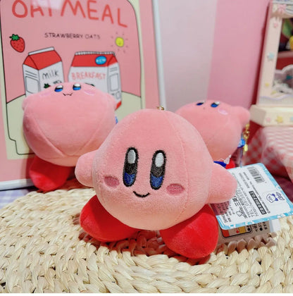 Fashion Star Kirby Plush Toys Keychain Chilkdren Toy Cute Pink Kirby Keychain Car Pendant Key Chain Woemen Keychains Toys Gifts