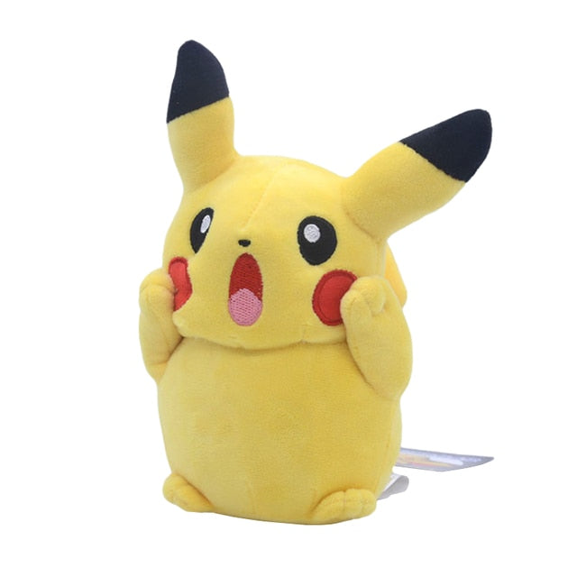 New Pokemon 20-25cm Anime Figure Pikachu Sleeping Cute Scream Plush Dolls Pet Stuffed Model Pendant Toy Children Christmas Gifts