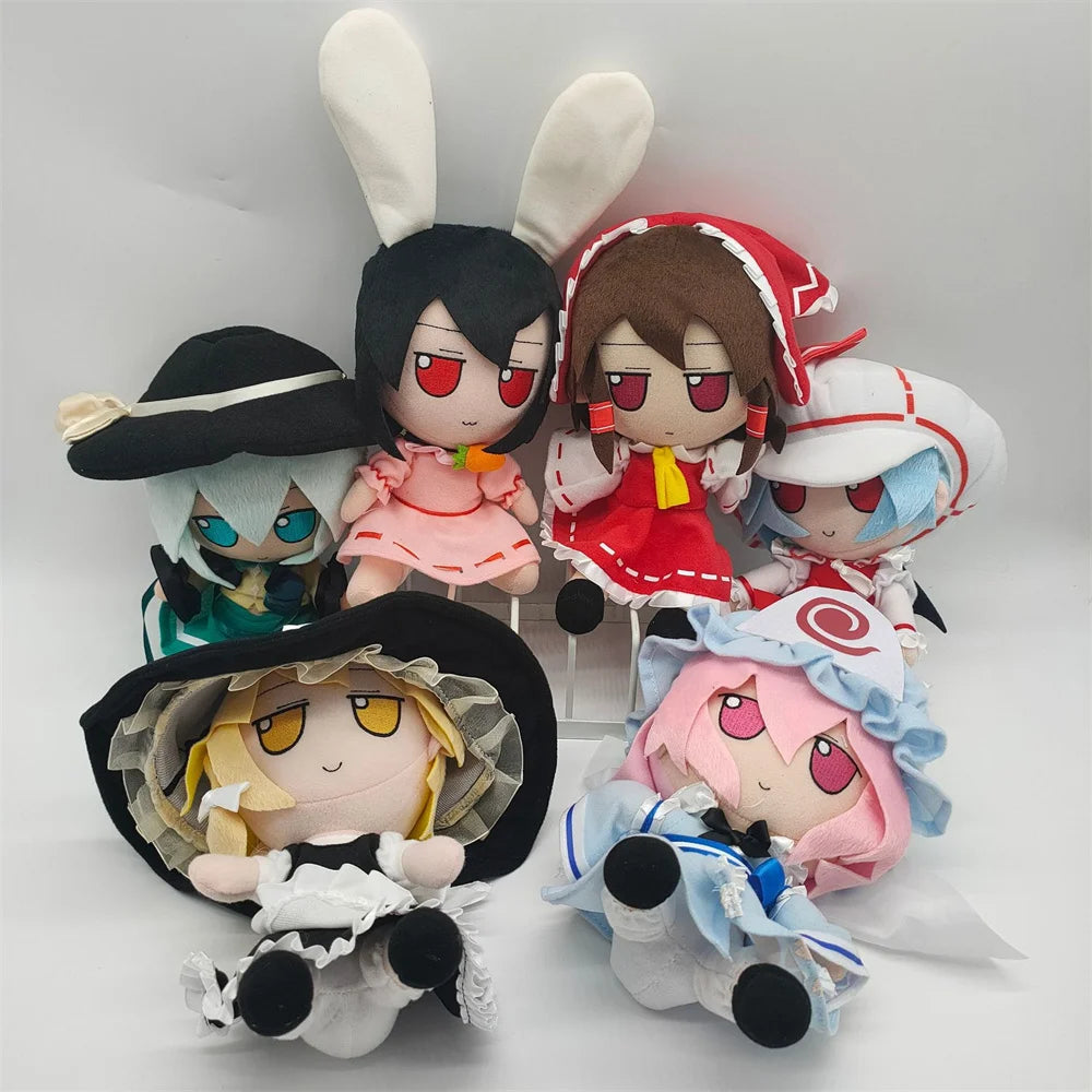 TouHou Project Fumo Plush Toy Sealed Club Lolita Stuffed Doll Plushie Figure Hakurei Reimu Komeiji Koishi Saigyouji Yuyuko Gifts