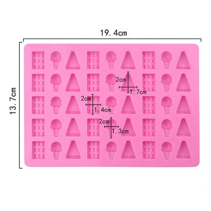 Gummy Bear Mold Silicone Chocolate Mold with Dropper DIY Dinosaur/Bear/Heart and Mini Donuts Valentine's Day Party Baking Mold