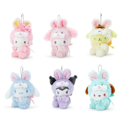 Sanrio Plush Toys Kuromi Stuff Cinnamoroll Room Decor Hello Kitty Plushie My Melody Plush Keychain Cute Pendant for Christmas