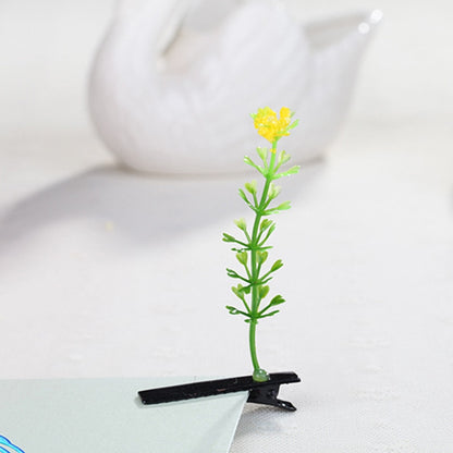 1PC Funny Show Bean Sprout Bobby Hairpin Flower Plant Hair Clips For Kids Girls Women Hair Styling Tool