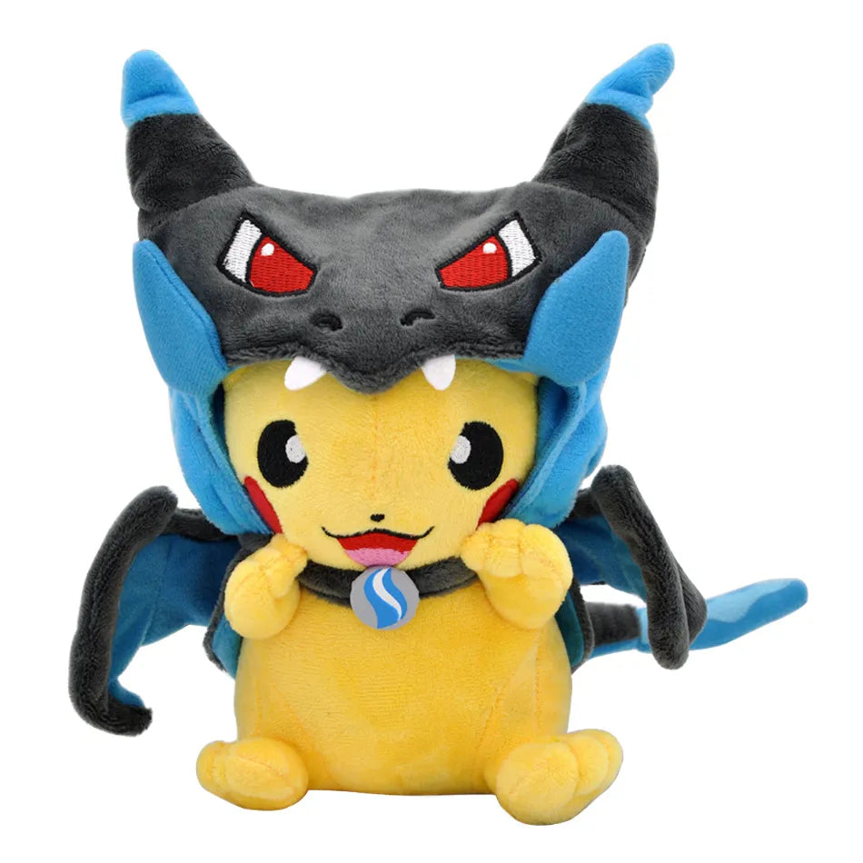 Cosplay Pokemon Plush Toy Dolls Pikachu Charizard X & Y Anime Figure Eevee Steelix Squirtle Snorlax Plush For Kids Gifts