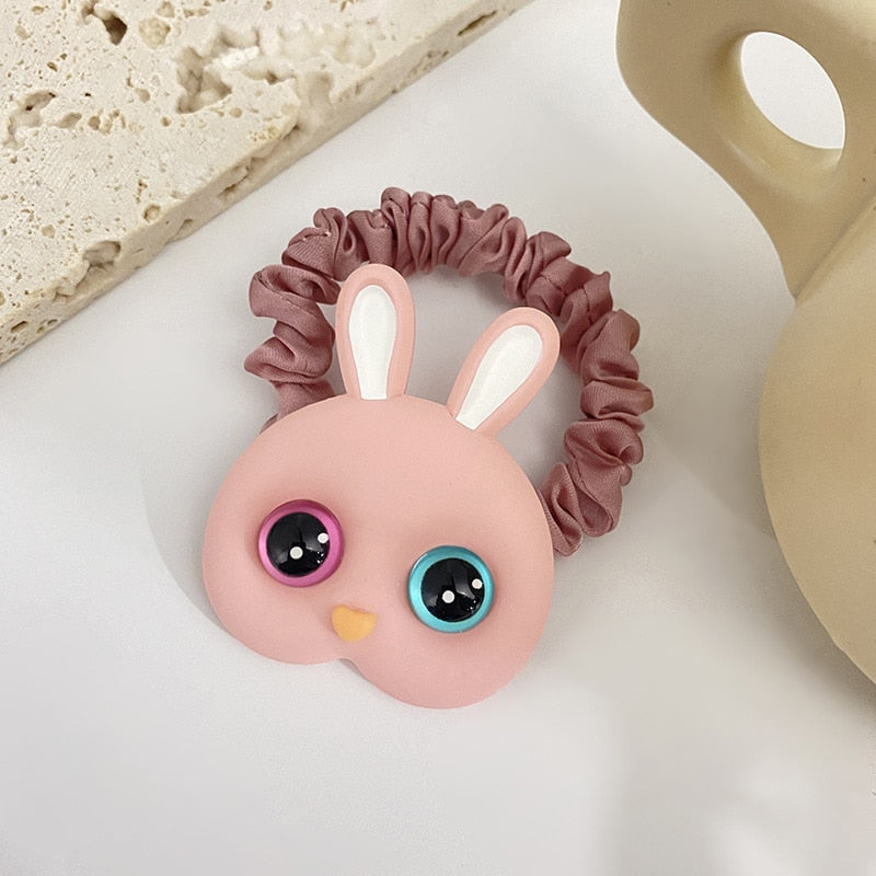 New Women Cute Cat Rubber Bands Elastic Hair Bands Korean Headwear Children For Girls Lovely Hair Accessories Ornaments