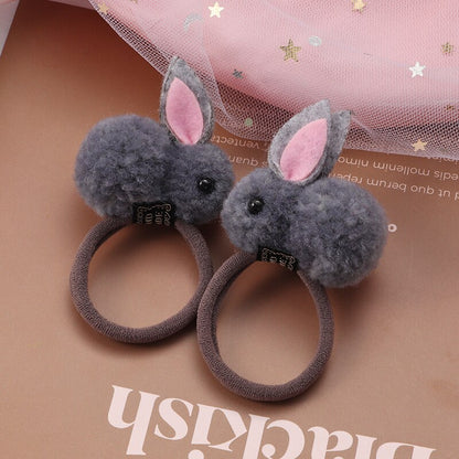 2Pcs New Cartoon Animals Hair bands Girls Nylon Elastic Rubber Band Hair Ring Headbands Cute Kids Headwear Hair accessories Gift