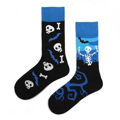 Mandarin duck asymmetric ab socks net red ins animal and plant in the tube cartoon fashion sports cotton socks