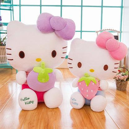 Stuffies Hello Kitty New Sanrio Kawaii Plush Toy Pillow Doll Stuffed Animal Plushies Home Decoration Peluche Children Girls Birthday Gift