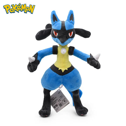 Original Pokemon Riolu Lucario Plush Puppet Decoration Cartoon Stuffed Dolls Toys Kawaii Children Birthday Gift for Boy