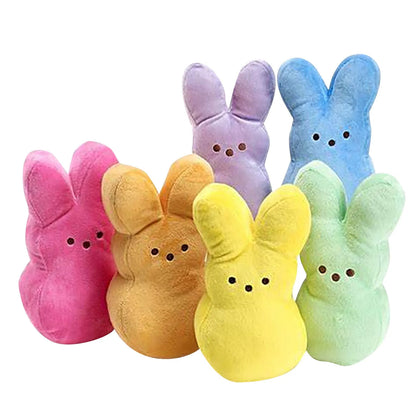 Peeps Plush Toy 15cm Peep Stuffed Animal Easter Bunny Rabbit Plushies Candy Soft Doll Room Home Decor Sofa Cushion Throw Pillow Kid Gifts