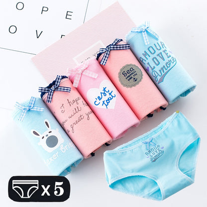 M-2XL Women's Underwear Cute Cotton Panties Briefs For Girl Ladies Lingerie Cartoon Girls Pink Pantys Underpants Thongs