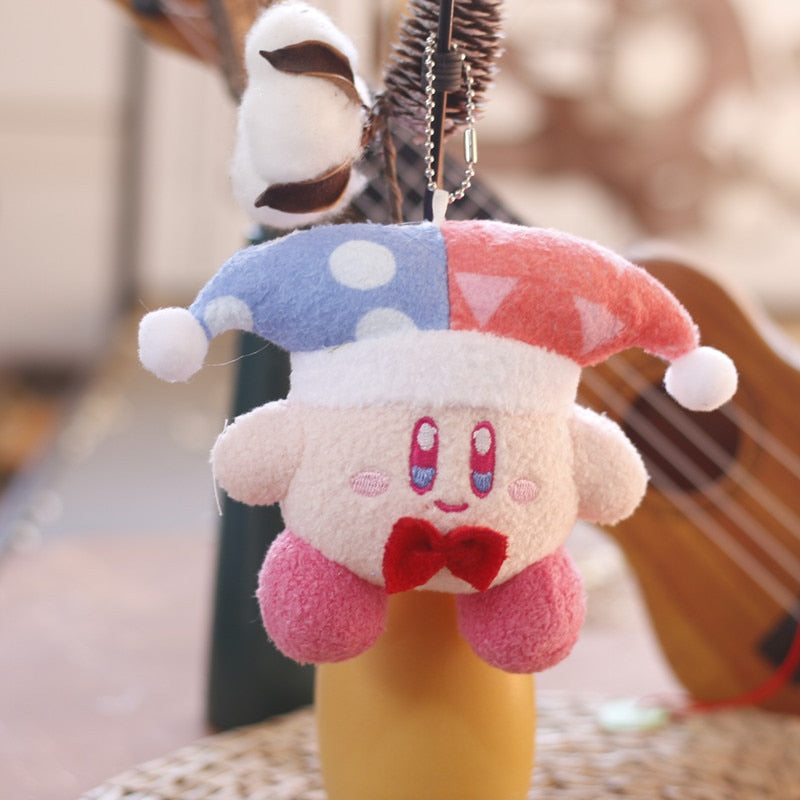 Star Kirby Plush Toys Video Game Cartoon Doll Pendant Kawaii Anime Soft Stuffed Keychain Birthday Gift  For Children Girls