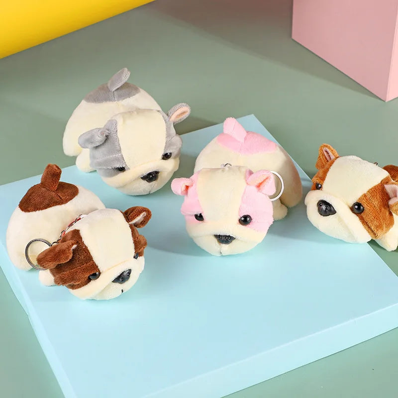 11CM Mini Puppy Plush Toy Plush Puppy Doll Creative Pendant Holiday Decoration Children's Gift Cartoon Puppy Shar-pei Dog