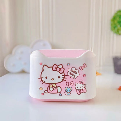 Sanrio Kawaii Anime My Melody Cute Cartoon Kuromi Little Twin Star Girly Heart Personality Desktop Trash Can Toy for Girls