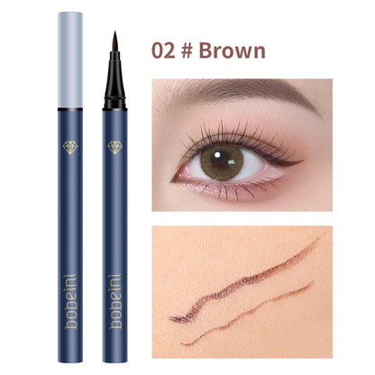 Ultra Thin Silky Matte Liquid Eyeliner Waterproof Non Smudging Lasting Black Brown Pink Lying Silkworm Eye Liner Eyes Makeup