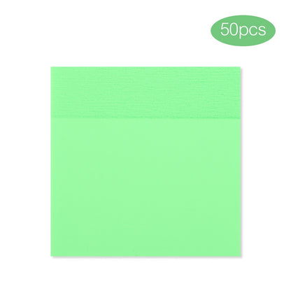 50 Sheets Creative Transparent PET Memo Pad Posted It Sticky Notes Planner Sticker Notepad School Supplies Students Stationery