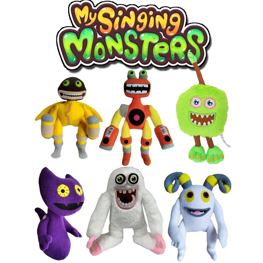 Kawaii Peluches My Singing Monsters Wubbox Plush Toy Cartoon Game Plush Toys Soft Stuffed Horror Game Doors Plush Doll for Kids