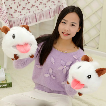 Poro Plush Toy 25cm League of Legends Stuffed Animal LOL Plushies Cute Kawaii Tongue Soft Doll Video Game Children's Kids Christmas Gift