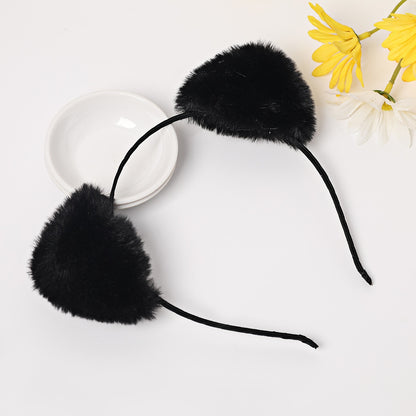 Cat Ears Headband for Women Cartoon Plush Hair Band Anime Cosplay Cute Face Wash Hair Hoop Headware Girls Hair Accessories
