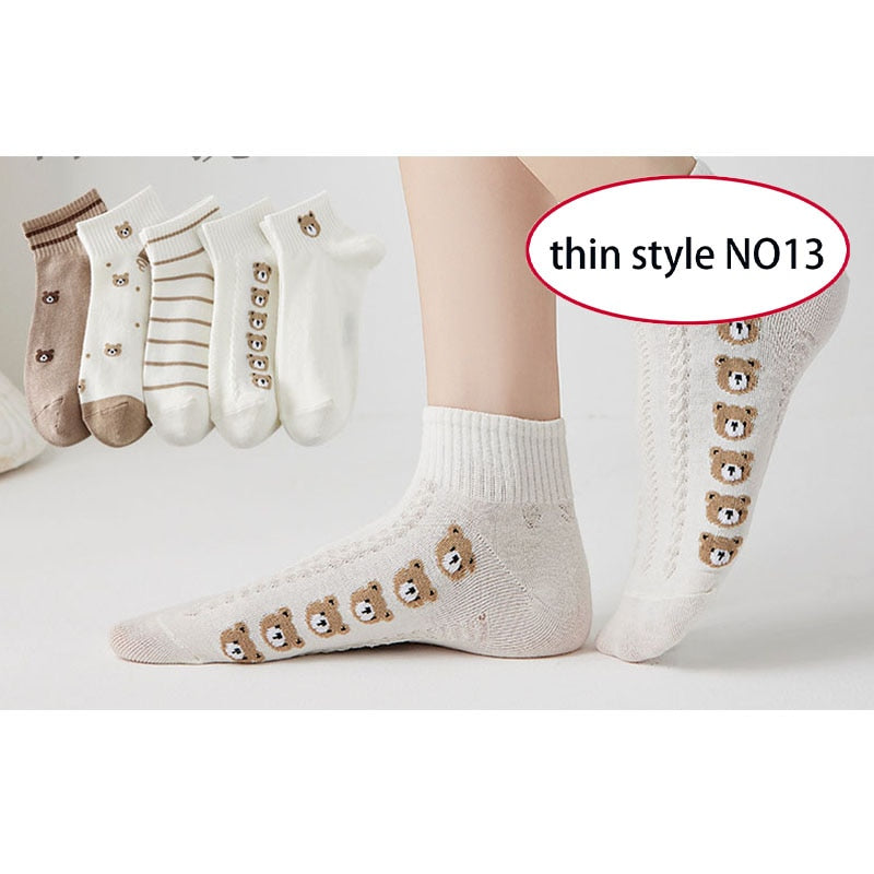 1pair/Cute Summer Women Short Socks Boat Chaussette Femme Cotton Ankle Lace Mujer Sock Female Mesh Breathable Calcetines