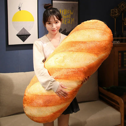 20~100cm French Bread Plush Pillow Stuffed Printing Images Food Plushie Peluche Party Prop Decor Sleeping Companion Gift