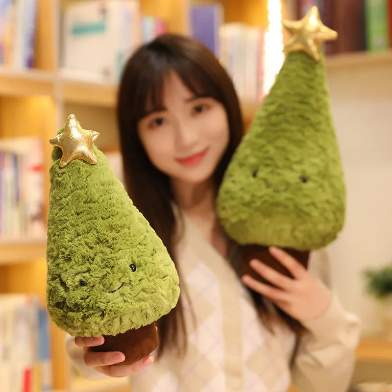 1Pc 29-65CM Christmas Tree Plush Toys Cute Evergreen Plush Pillow Dolls Wishing Trees Stuffed for Christmas Dress Up