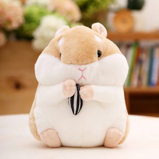 23cm Cartoon Hamster Stuffed Doll Toy Kawaii Soft Animal Mouse Plush Pillow Cushion Birthday Gift For Baby