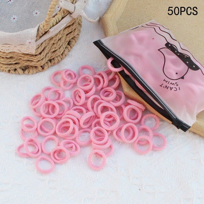20/50Pcs/Set Girls Colorful Nylon Small Elastic Hair Bands Kids Cute Bow Hair Bands Ponytail Holder Headband Hair Accessories