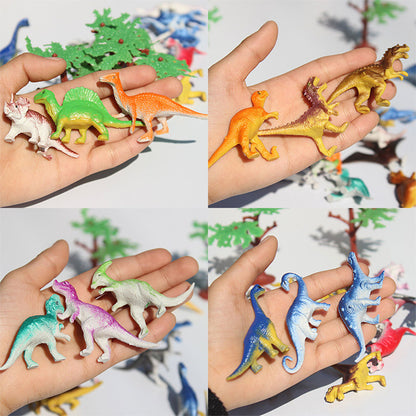 39pcs/lot Mini Dinosaur Model Children's Educational Toys Small Realistic Animal Figures kids Toys For Boy Gift