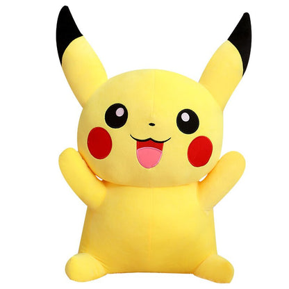 GIANT Pikachu Plush Toy 80cm Big Pokemon Soft Doll Fat Pillow Japanese Kawaii Cute Huge Large Stuffed Animal Plushies Kids Collection Christmas Birthday Gifts