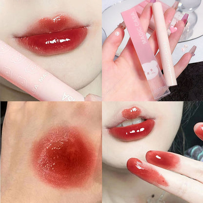 Mirror Water Lip Gloss Lasting Moisturizing Liquid Lipstick Waterproof Non-stick Cup Lip Tint Lip Glaze Korean Makeup Cosmetics