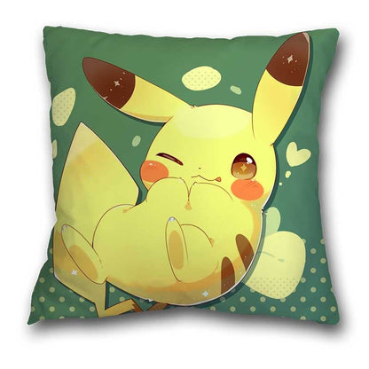 45x45cm Pokemon Cushion Cover Pikachu Meowth Poke Ball Charmander Kawaii Anime Pillowcase Anime Figure Decor Sofa Pillow Cover