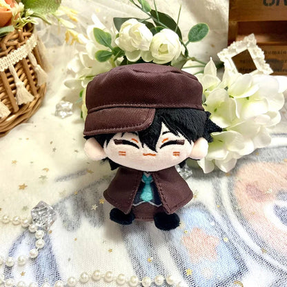 New Bungou Stray Dogs Plush Doll Dazai Osamu Nakahara Chuuya Edogawa Rampo Mini Pendant Keychain Cute Anime Toy Kids Gift